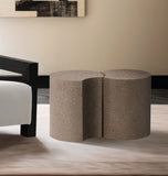 Dimple Taupe End Table 99084Taupe-2D Meridian Furniture