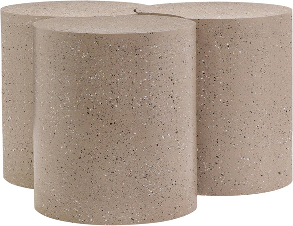 Dimple Taupe Coffee Table 99084Taupe-3C Meridian Furniture