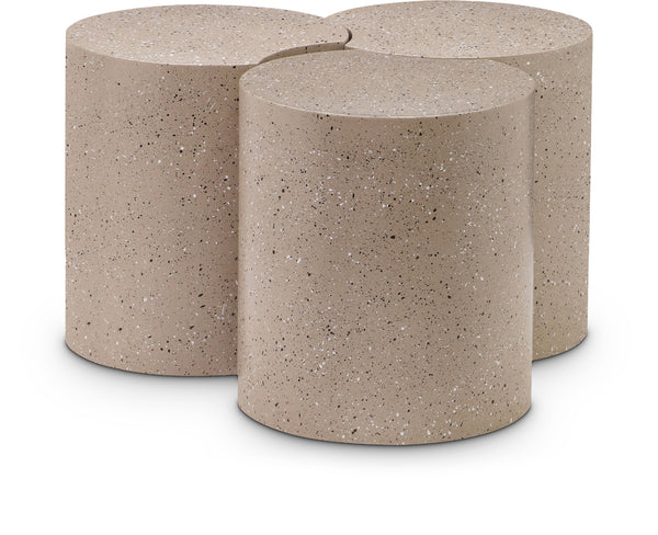 Dimple Taupe Coffee Table 99084Taupe-3D Meridian Furniture
