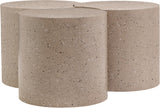 Dimple Taupe Coffee Table 99084Taupe-3E Meridian Furniture