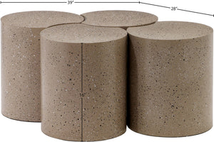 Dimple Taupe Coffee Table 99084Taupe-4B Meridian Furniture