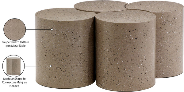 Dimple Taupe Coffee Table 99084Taupe-4C Meridian Furniture