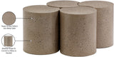 Dimple Taupe Coffee Table 99084Taupe-4D Meridian Furniture