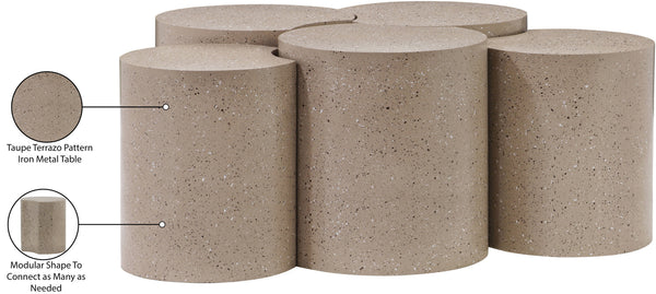 Dimple Taupe Coffee Table 99084Taupe-5A Meridian Furniture