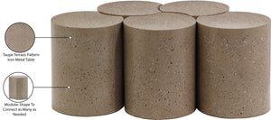Dimple Taupe Coffee Table 99084Taupe-5C Meridian Furniture
