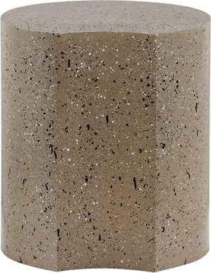 Dimple Taupe End Table 99084Taupe-ET20 Meridian Furniture