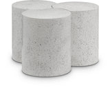 Dimple White Coffee Table 99084White-3C Meridian Furniture