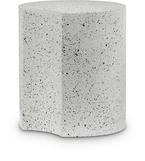 Dimple White End Table 99084White-ET16 Meridian Furniture