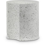 Dimple White End Table 99084White-ET18 Meridian Furniture