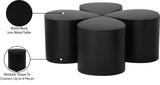 Petal Black Coffee Table 99087Black-CT-4PC Meridian Furniture