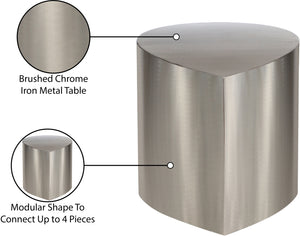 Petal Silver Coffee Table 99087Silver-CT Meridian Furniture