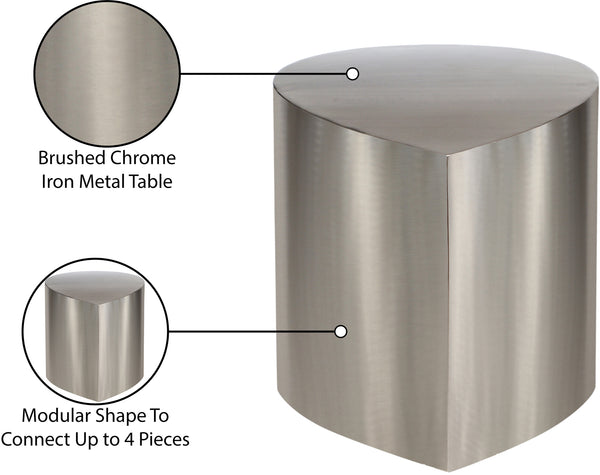 Petal Silver Coffee Table 99087Silver-CT Meridian Furniture