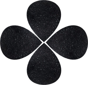 Petal Black Coffee Table 99088Black-CT-4PC Meridian Furniture