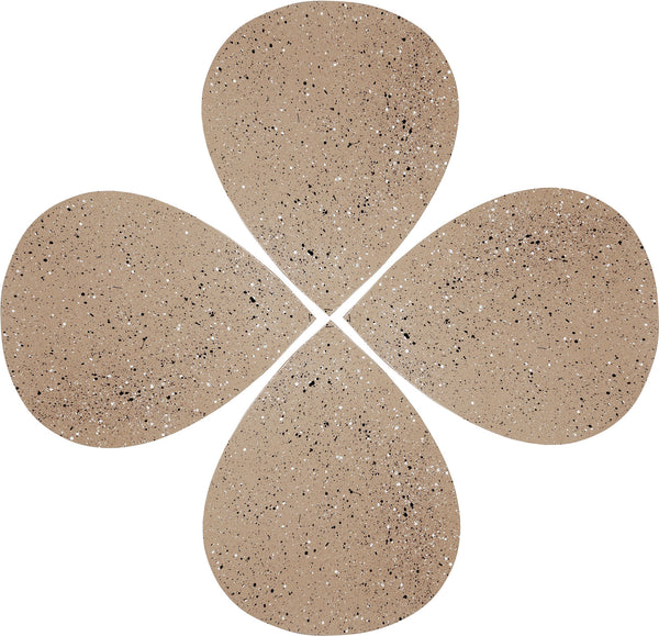 Petal Taupe Coffee Table 99088Taupe-CT-4PC Meridian Furniture
