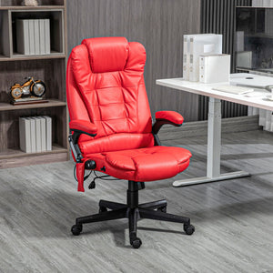 English Elm Homcom Ergonomic High Back Massage Chair With Vibration, Heat & Recline - Perfect For Home Office Use! W2225P217506