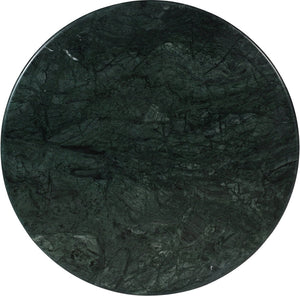 Meridian Furniture Treviso Round Marble Top Coffee Table with Art Deco Mango Wood Ball Bases for Living Rooms Green 99092Green-CT