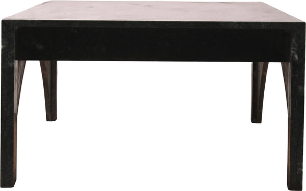 Meridian Furniture Palermo Genuine Marble Coffee Table with Art Deco Arched Base for Living Room Elegance Green 99093Green-CT