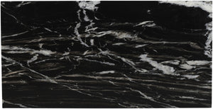 Meridian Furniture Pienza Handcrafted Stone Coffee Table with Fluted Sculptural Base for Art Deco Living Rooms Black Genuine Marble 99096Black-CT