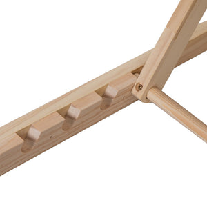 English Elm 39" Folding Pinewood Pet Ramp with Non-slip Surface and Adjustable Height for Dogs W2181P357575
