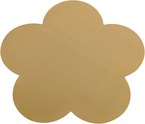 Meridian Furniture Lucky Clover Sculptural Iron Side Table with Metallic Finish for Modern Eclectic Living Rooms Gold 99099Gold-ET