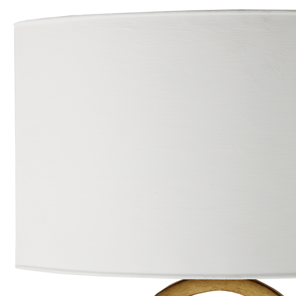 Bolebrook White Wall Sconce: Elegant Gesso Shade & Gold Leaf Finish for a Stylish Home Accent