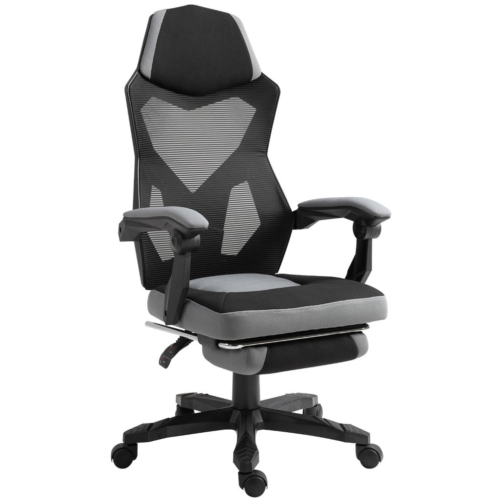English Elm Home Office Reclining Desk Chair with Thick Cushioning and Geometric Shell Design T3971P386860