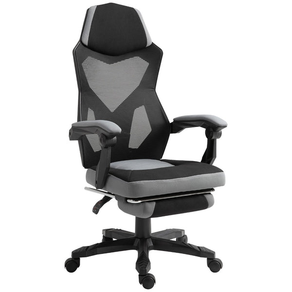 English Elm Home Office Reclining Desk Chair with Thick Cushioning and Geometric Shell Design T3971P386860