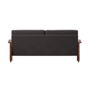 Monterey Mission Style Sofa with Inner Spring Cushions for Living Room Comfort