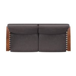 Monterey Mission Style Sofa with Inner Spring Cushions for Living Room Comfort