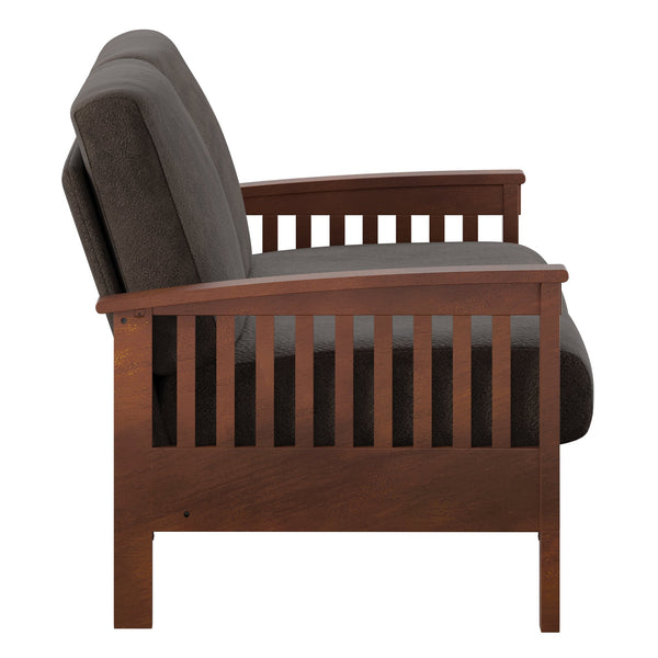 Monterey Mission Style Sofa with Inner Spring Cushions for Living Room Comfort