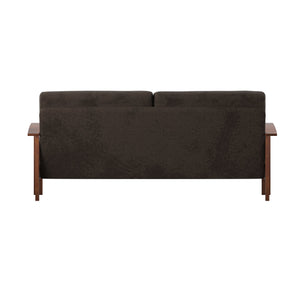 Monterey Mission Style Sofa with Inner Spring Cushions for Living Room Comfort