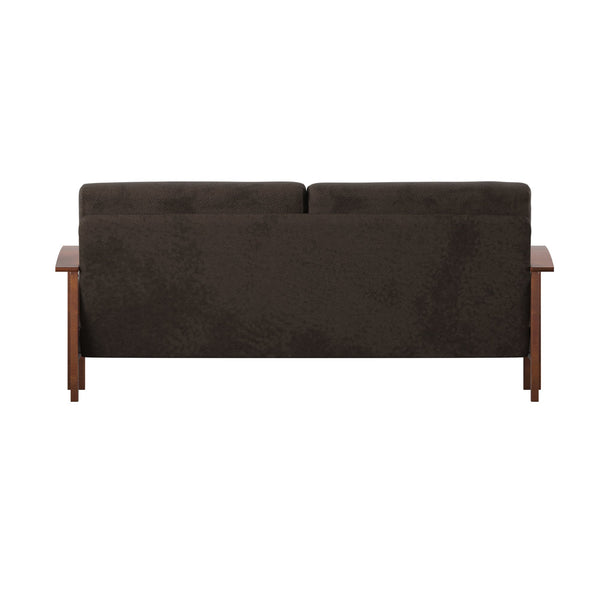 Monterey Mission Style Sofa with Inner Spring Cushions for Living Room Comfort