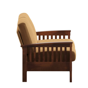 Monterey Mission Style Sofa with Inner Spring Cushions for Living Room Comfort