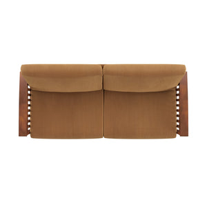 Monterey Mission Style Sofa with Inner Spring Cushions for Living Room Comfort