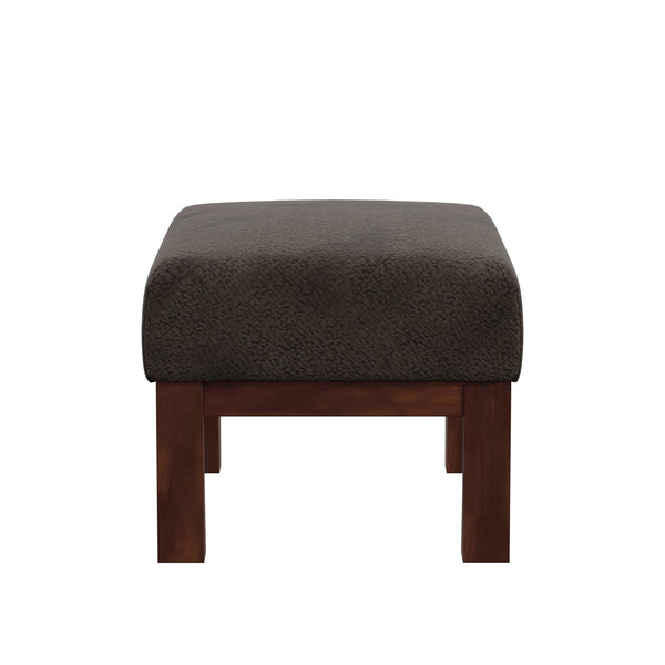 Monterey Upholstered Foam Cushion Ottoman with Solid Wood Frame for Living Rooms