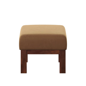 Monterey Upholstered Foam Cushion Ottoman with Solid Wood Frame for Living Rooms
