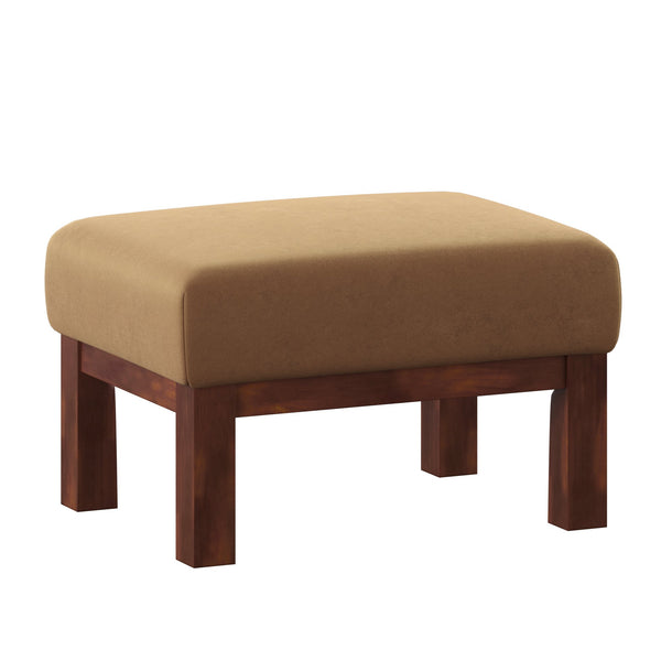 Monterey Upholstered Foam Cushion Ottoman with Solid Wood Frame for Living Rooms