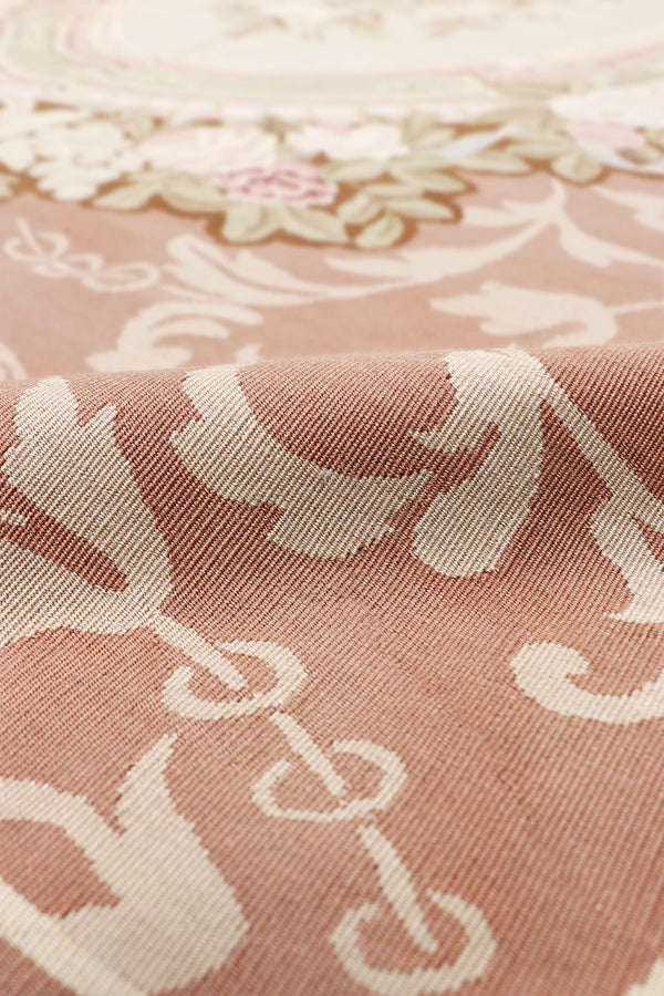 Pasargad Home Abusson Collection Hand-knotted Wool Area Rug - Luxurious 9'2" X 11'10" Design Elegance   991201 9x12