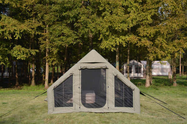 English Elm 9.8x13ft Inflatable Glamping Tent Oxford Fabric 4 Season Waterproof Family Cabin W640P244844