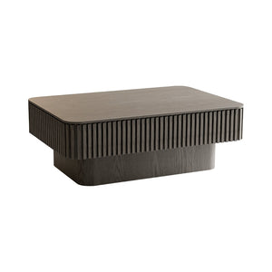 English Elm 38.6'' Fluted Lift Top Coffee Table Wood Veneer Hidden Storage Modern Living Room W1435P337635