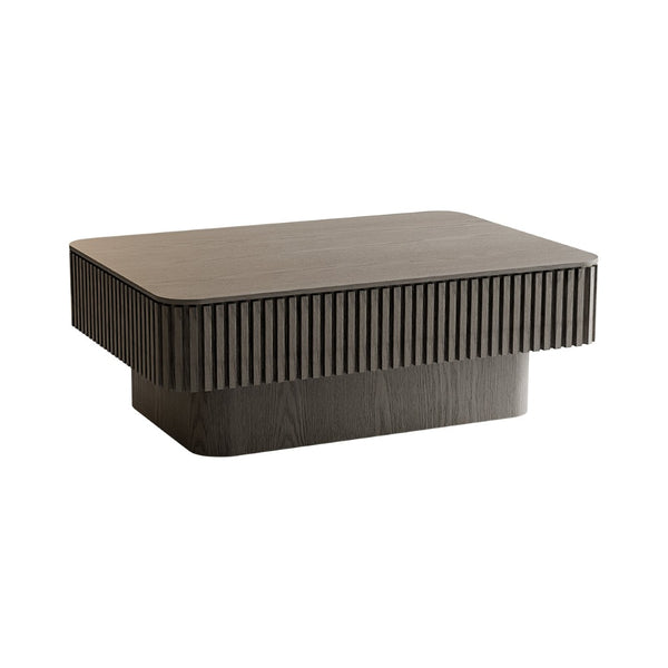 English Elm 38.6'' Fluted Lift Top Coffee Table Wood Veneer Hidden Storage Modern Living Room W1435P337635