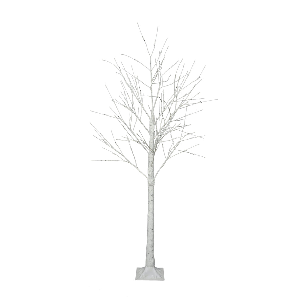 English Elm Set of Lighted Birch Tree with 216 Warm White LEDs, 3-Sizes 4/5/6FT, Indoor/Outdoor Romantic Decor N710P181843Y