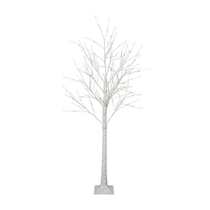 English Elm Set of Lighted Birch Tree with 216 Warm White LEDs, 3-Sizes 4/5/6FT, Indoor/Outdoor Romantic Decor N710P181843Y