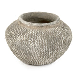 Distressed Grey Wash Vase (9917L A866) Zentique