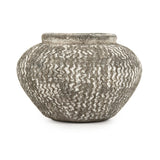 Distressed Grey Wash Vase (9917S A866) Zentique