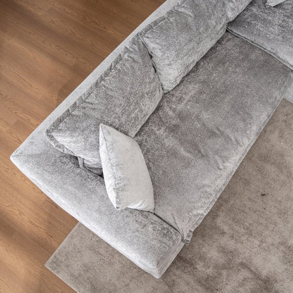 English Elm 103" Chenille Cloud Sectional Modular L Shape Sofa for Spacious Living Room Comfort W1170S00043
