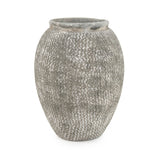 Distressed Grey Wash Vase (9918S A866) Zentique