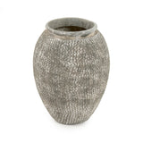 Distressed Grey Wash Vase (9918S A866) Zentique