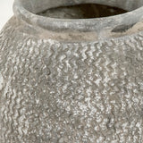 Distressed Grey Wash Vase (9918S A866) Zentique