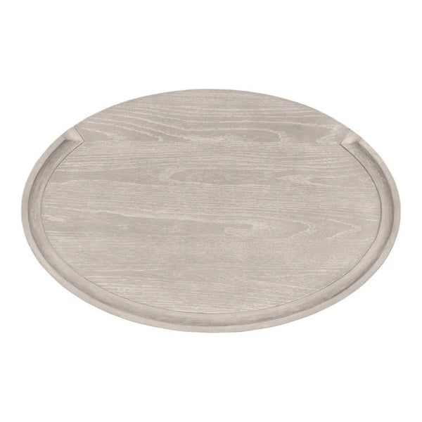 English Elm Modern Matte Two-drawer Nightstand with Dovetail Joints and Felt-lined Storage Light Gray B2741P431070